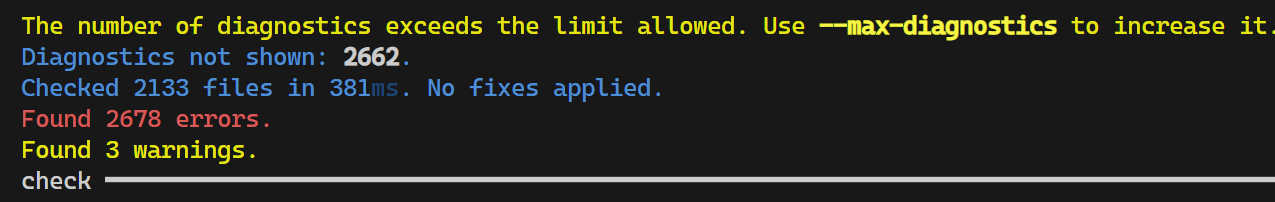 尝试使用效率更高的风格检查工具，却完全不敢动